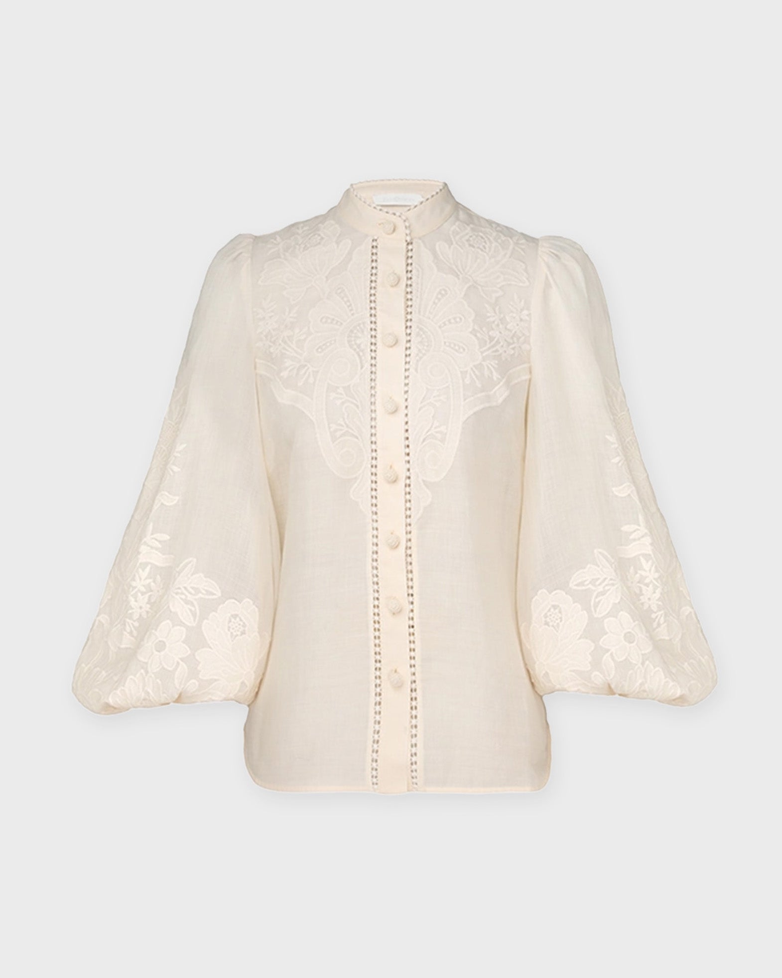 Zimmermann Blouse Ottie Embroidered Crea