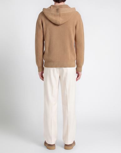 Man Sweater Sand Size 36 Merino Wool, Cashmere