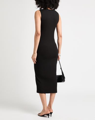 Pinko Woman Midi dress Black Size L Viscose, Elastane