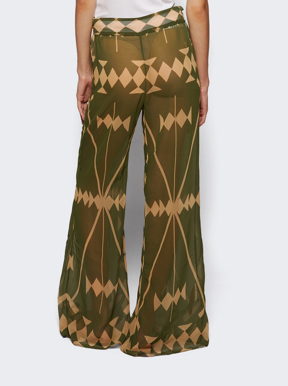 Rapsodia Pant Green And Ecru