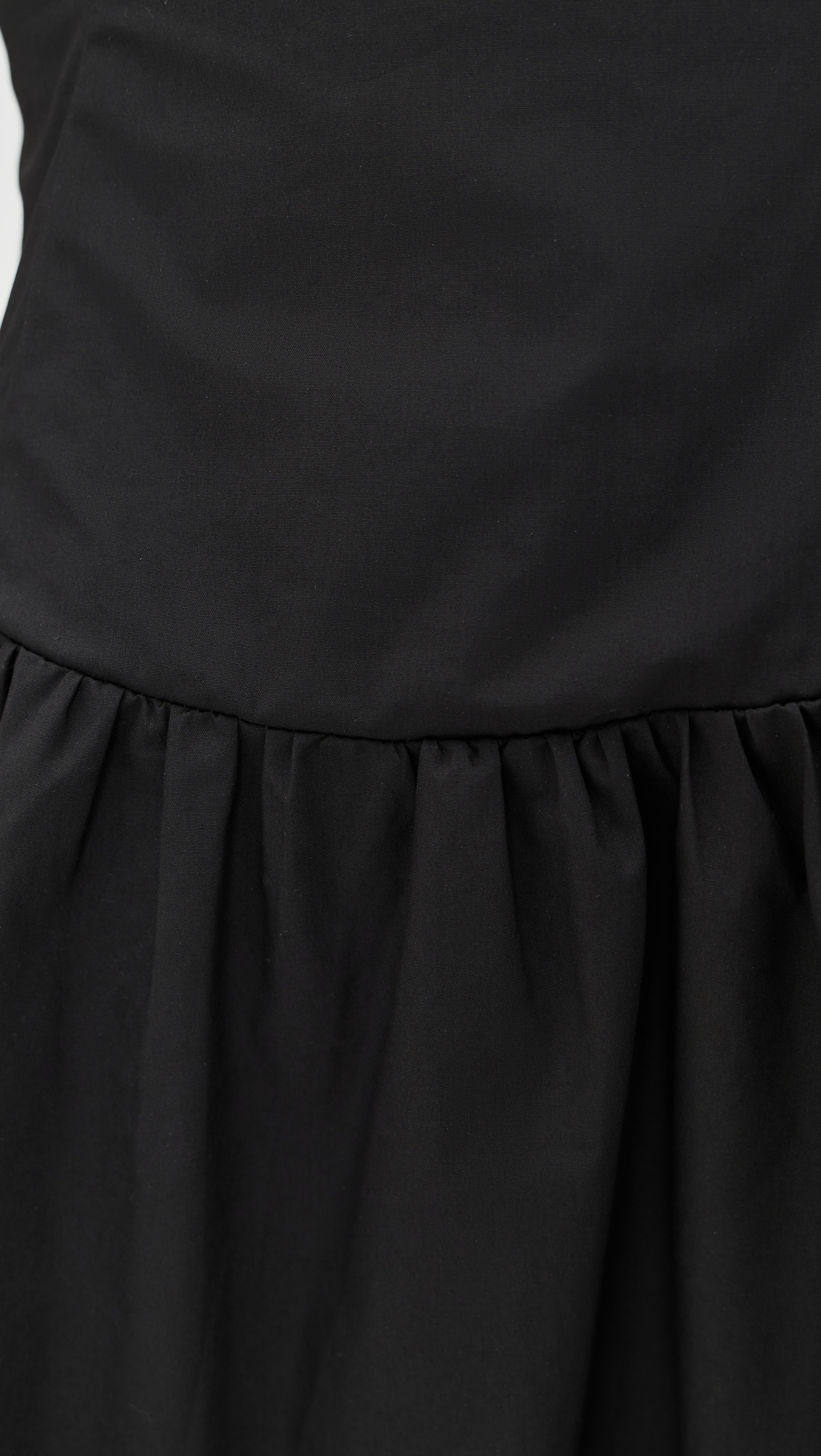 Poplin Smocking Dress Black