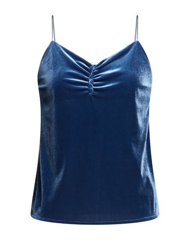 Odì Odì Woman Top Blue Size S Polyester, Elastane