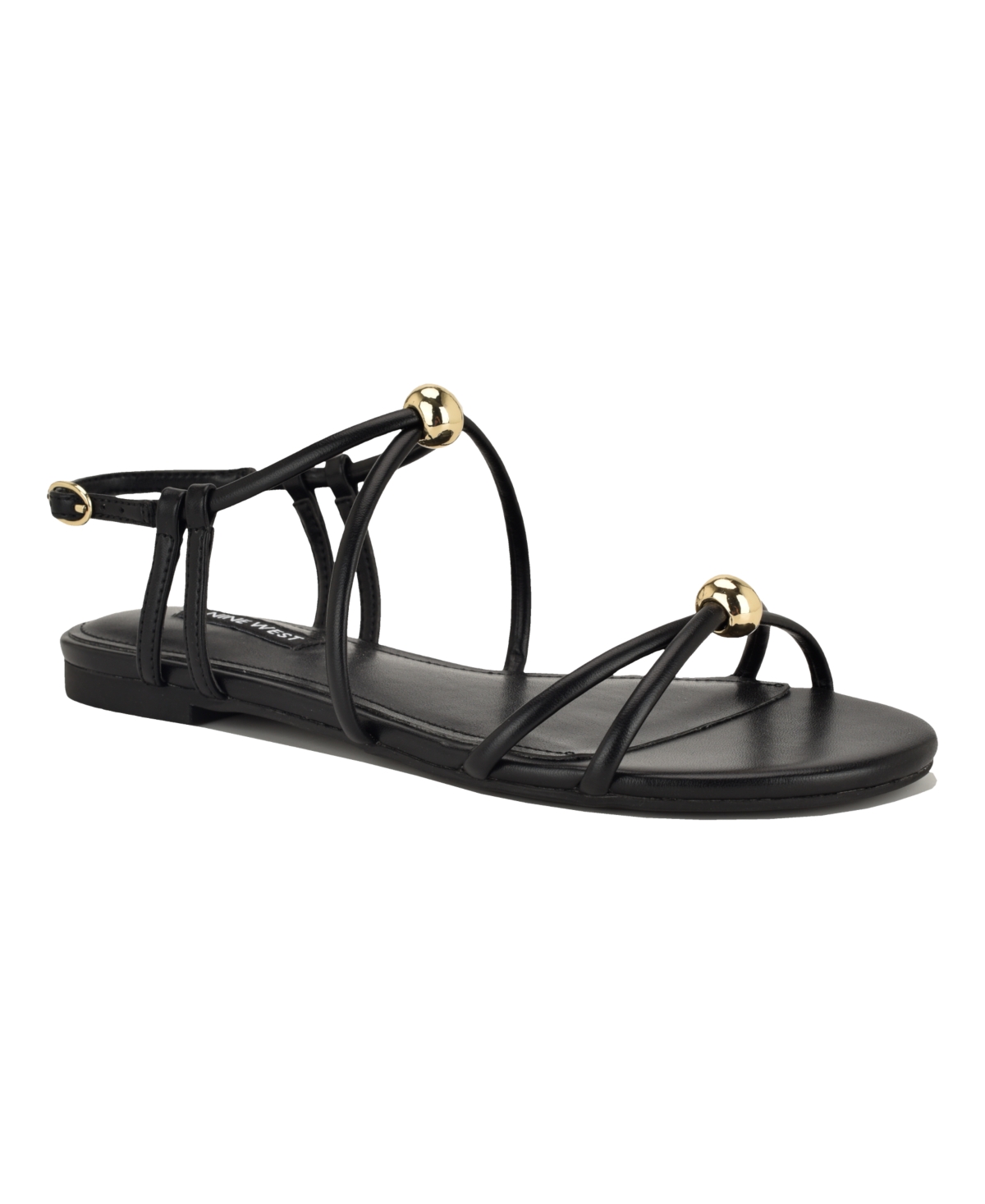 Women's Mariss Strappy Flat Sandals - Black