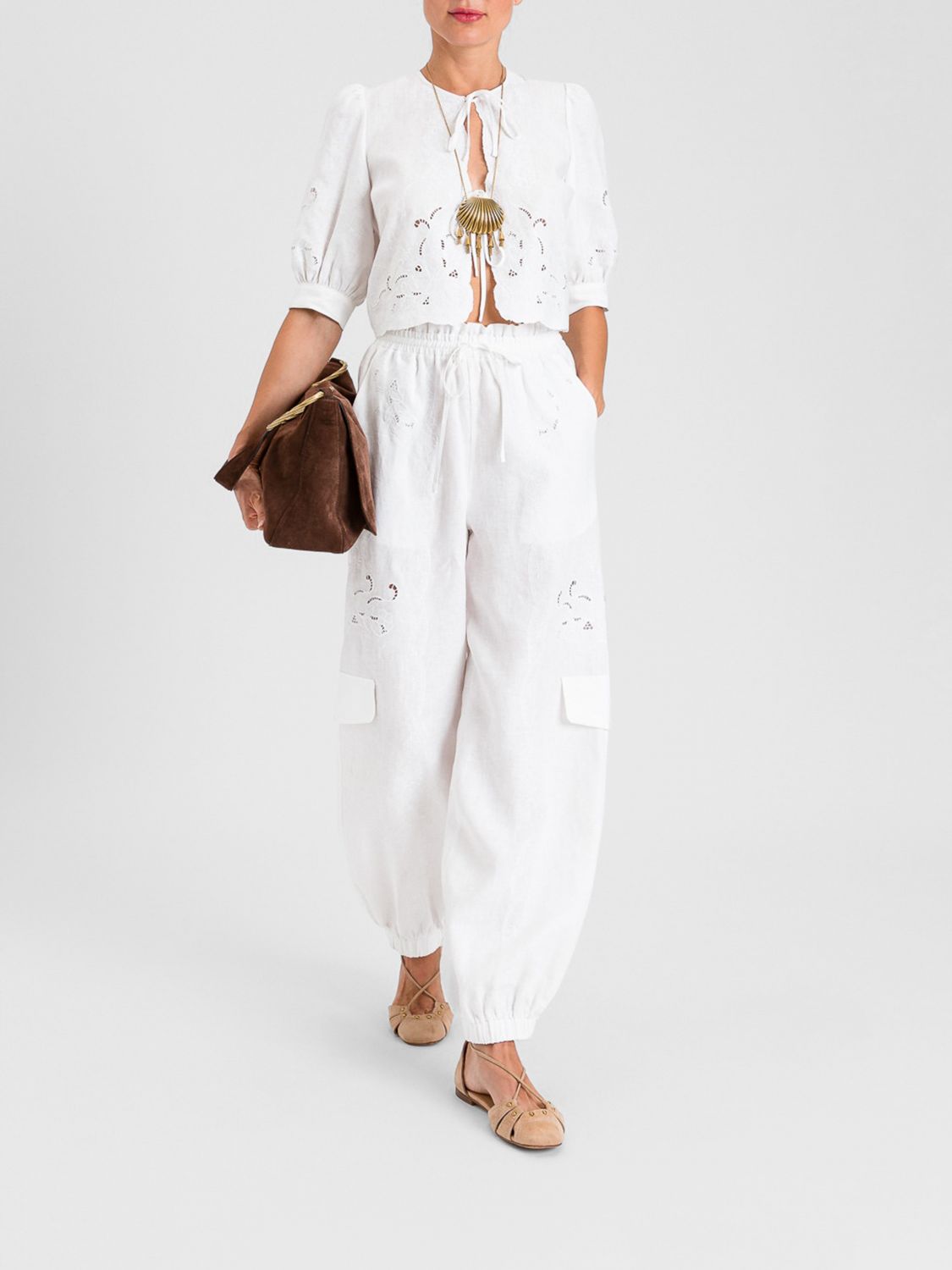 Pants Woman color White