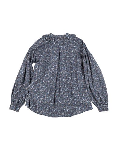Kid Girl Shirt Slate blue Size 12 Cotton