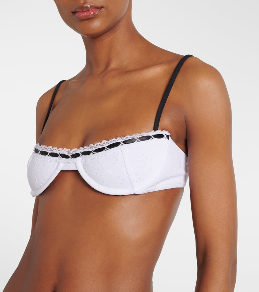Broderie anglaise bikini top