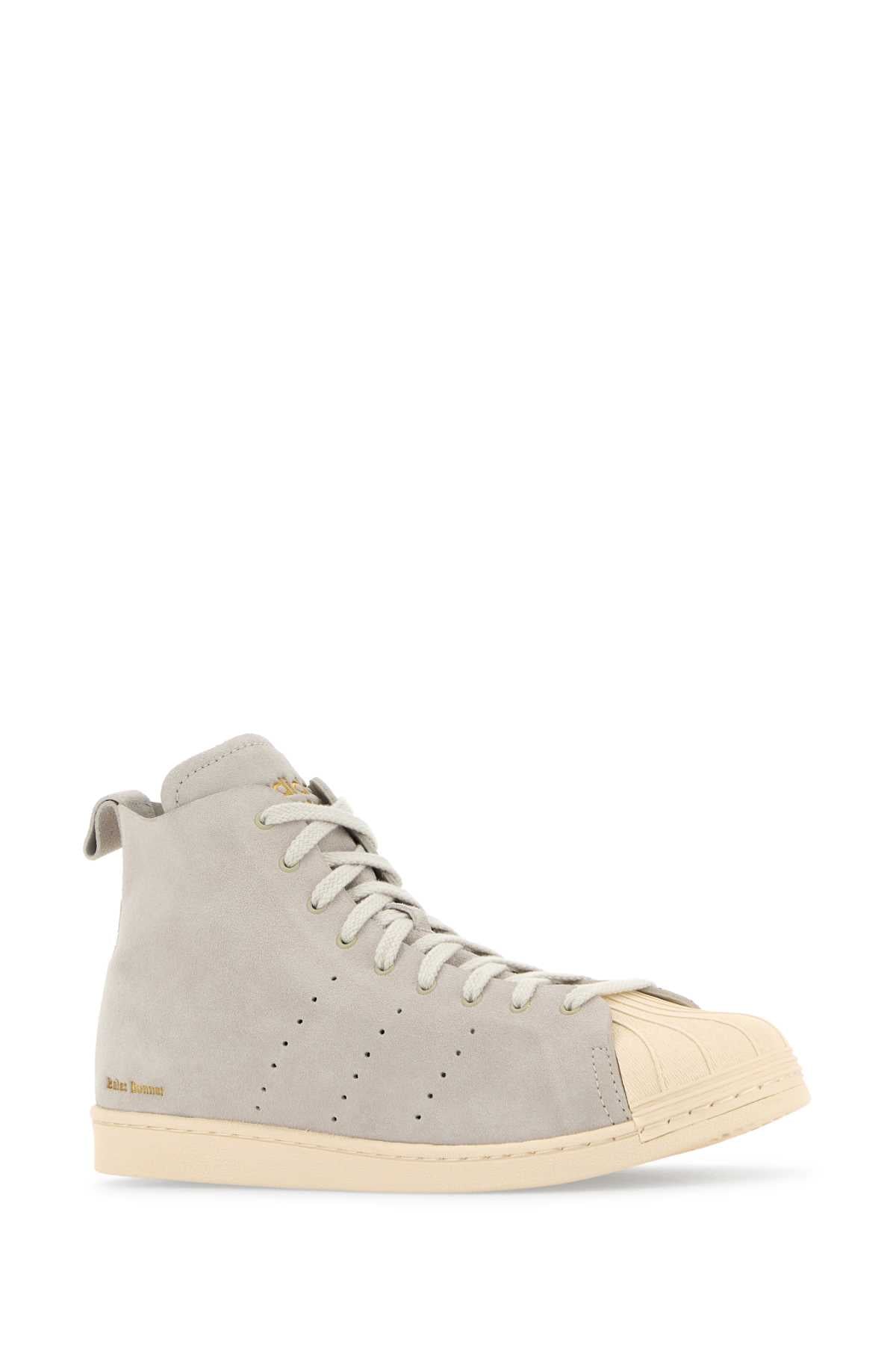 Wales Bonner X Adidas Light Grey Suede Wales Bonner X Adidas Superstar Sneakers