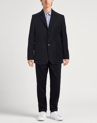Low Brand Man Blazer Midnight blue Size 3 Polyester, Virgin Wool