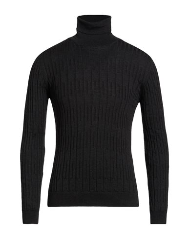 Man Turtleneck Charcoal Size XL Merino Wool