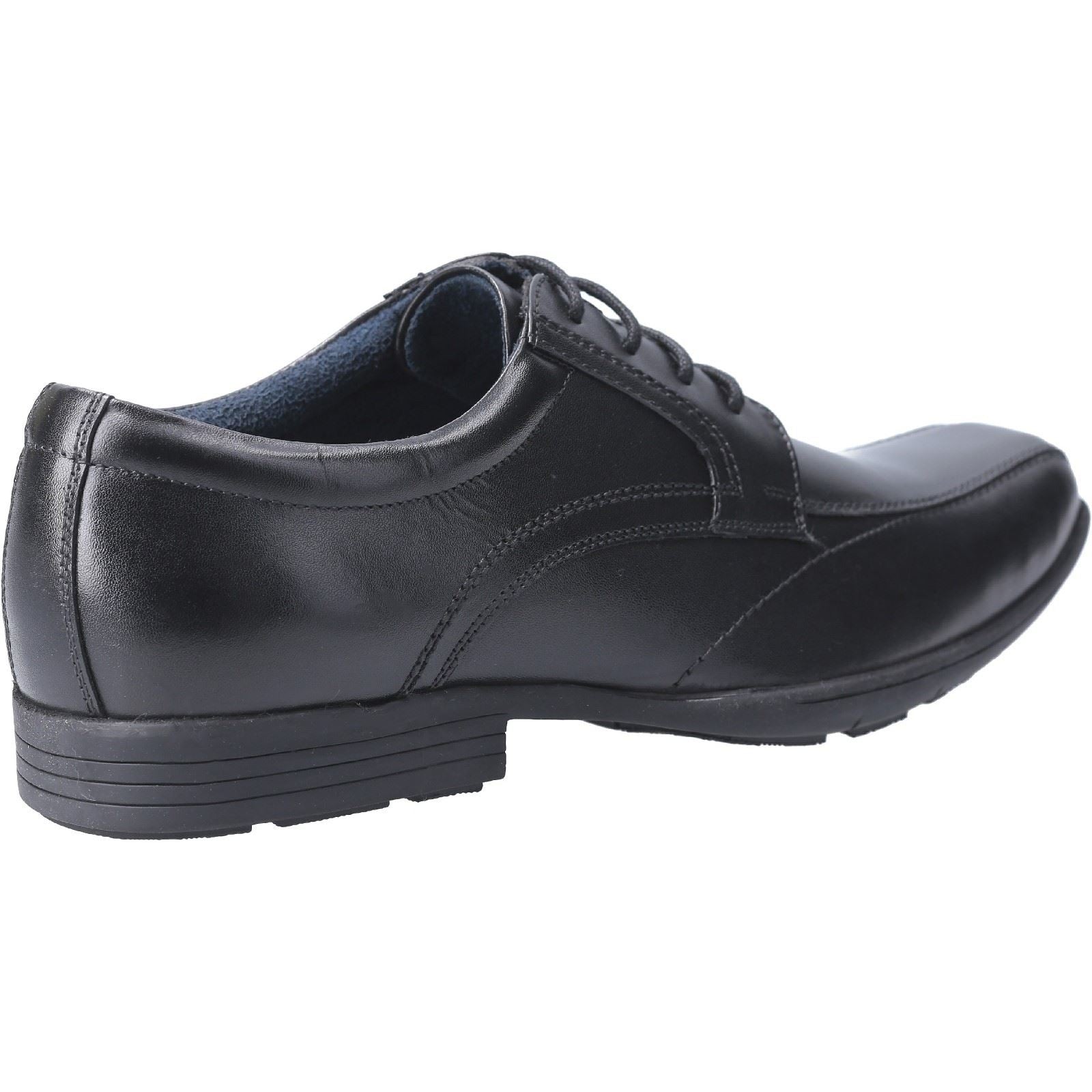 Pod Angus Leather Youth Black Shoe