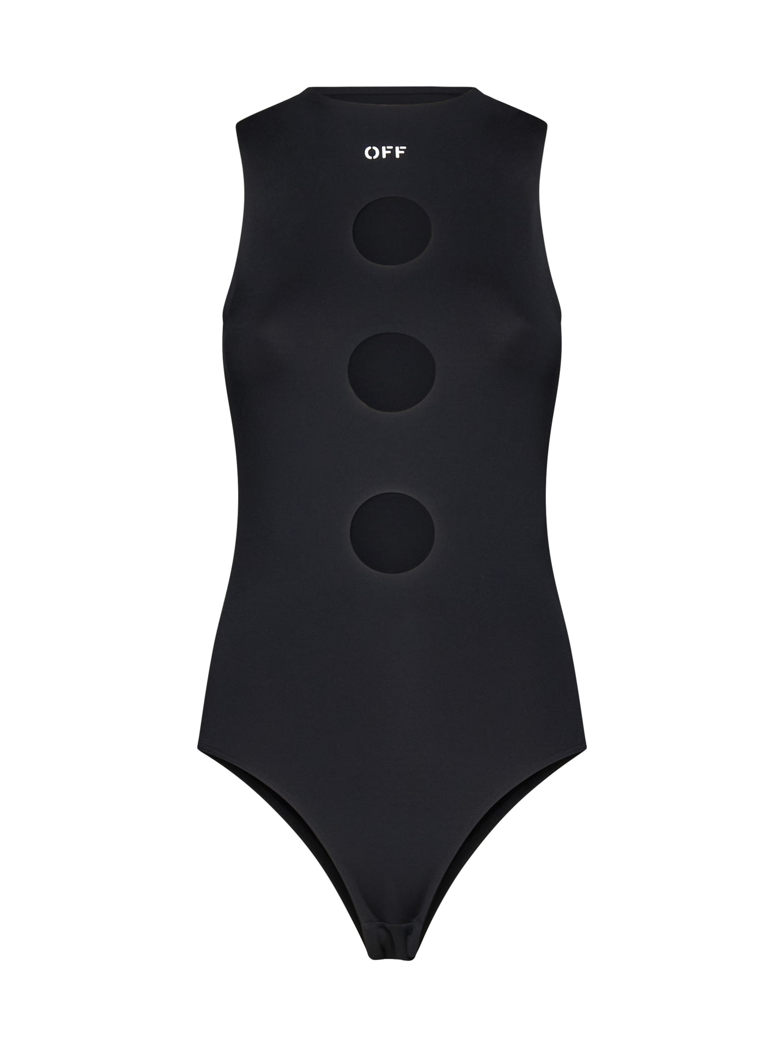 Meteor sleeveless bodysuit - Black