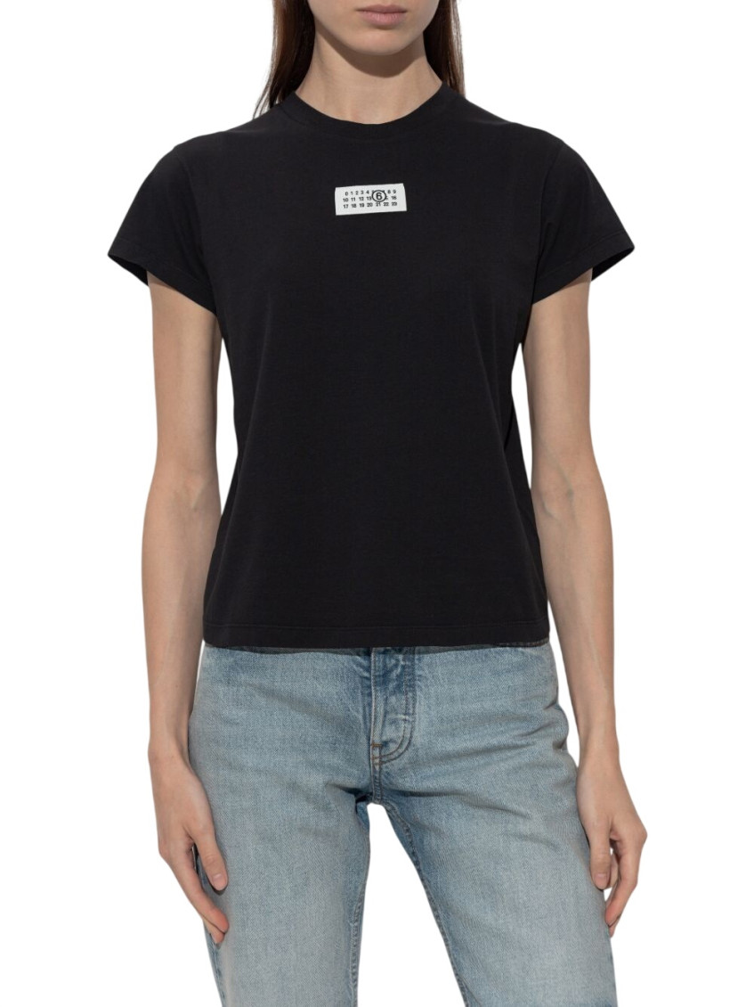 Black Logo Crew Neck T-Shirt