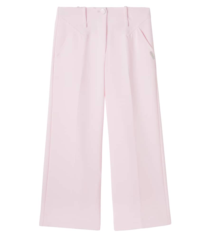 Logo wide-leg pants