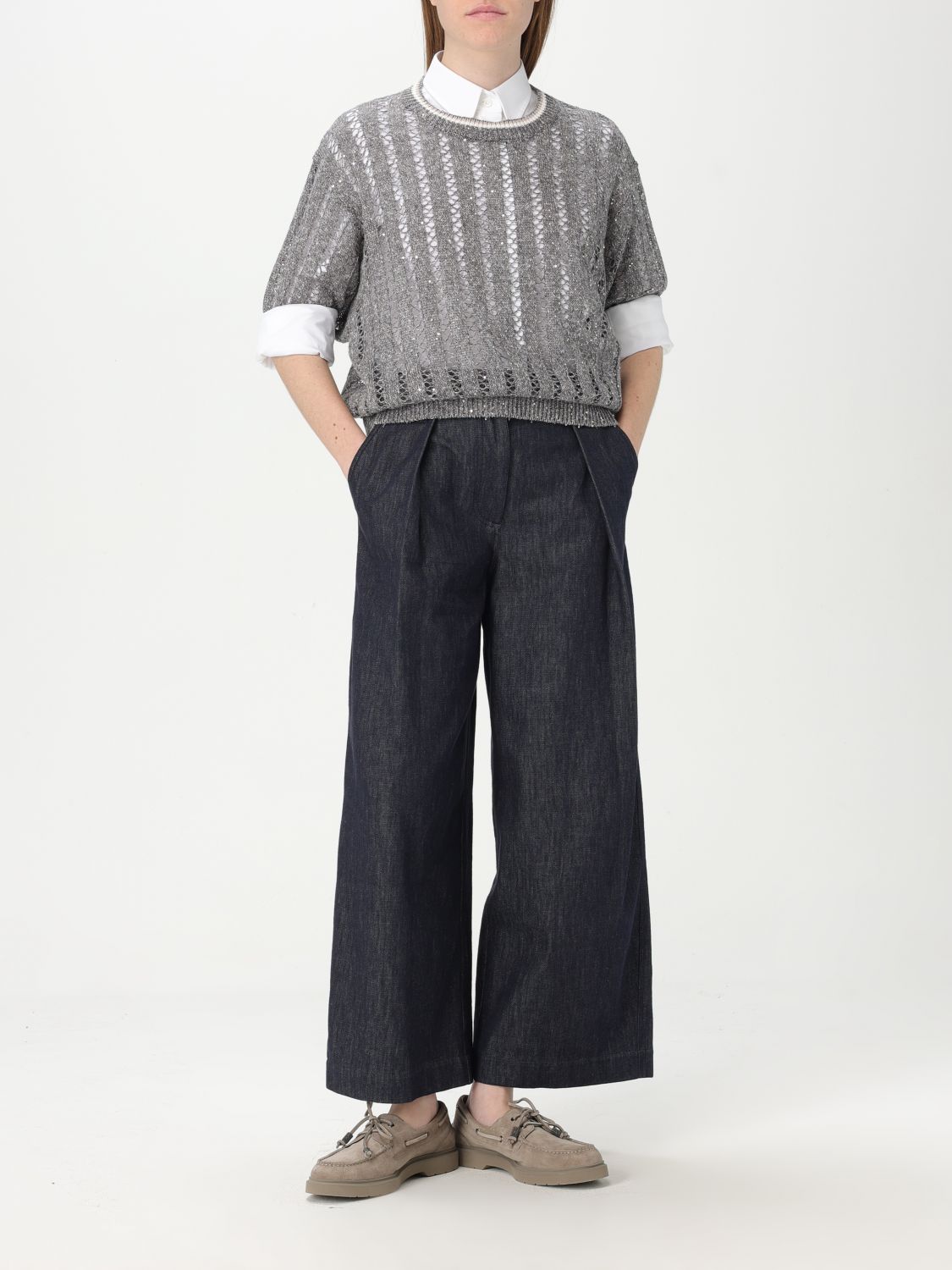 Pants Woman color Blue