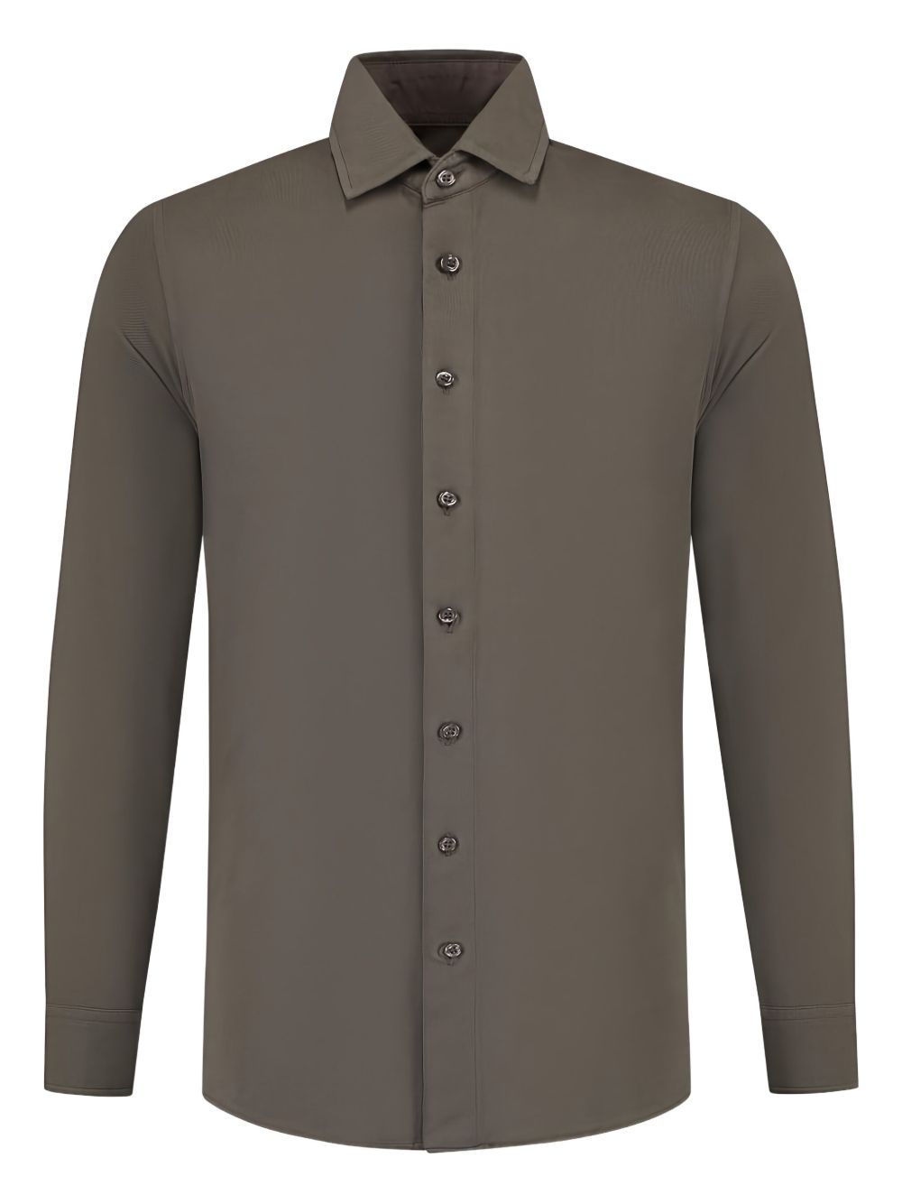 Slim-cut shirt - Brown
