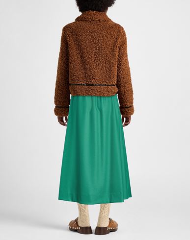 Woman Midi skirt Green Size 10 Virgin Wool