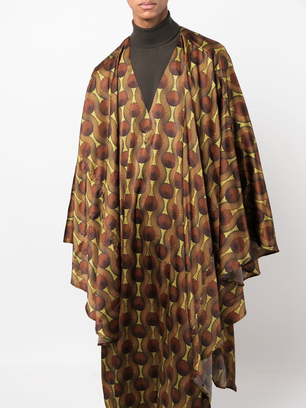 Kaftan en soie imprimé Ozwald Boateng