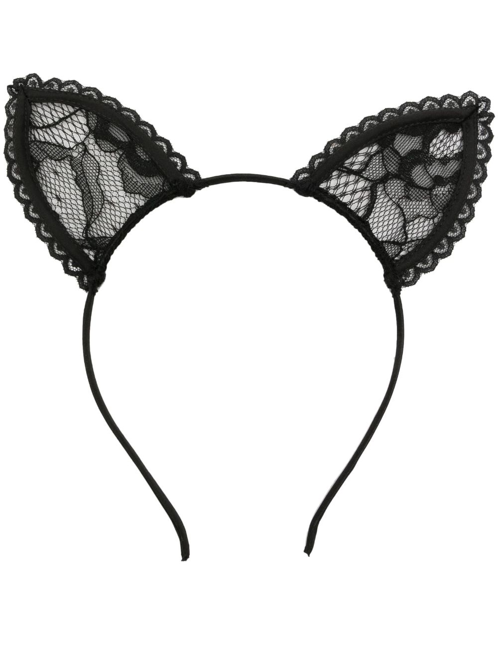 Cat-ears lace headband - Black