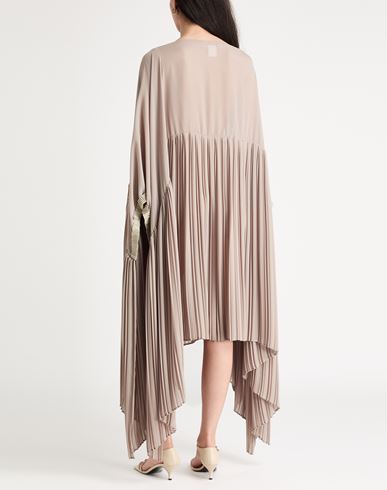Woman Midi dress Khaki Size S Polyester
