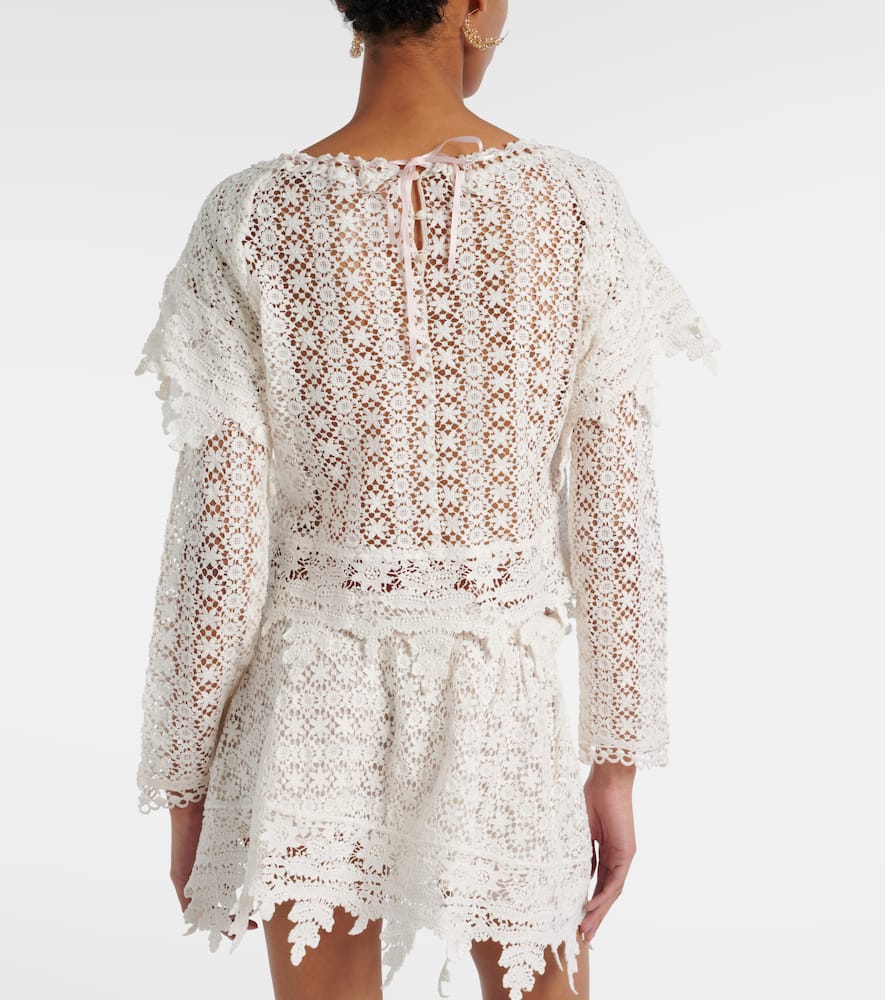 Hyliana cotton lace top