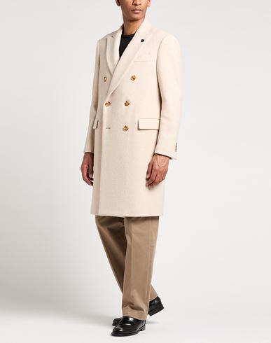 Man Coat Beige Size 38 Wool, Silk, Nylon, Cashmere