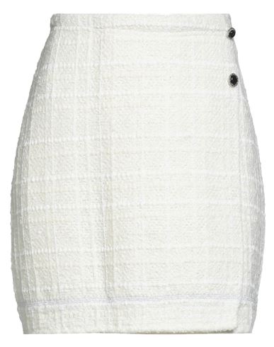 Woman Mini skirt Ivory Size 8 Virgin Wool, Cotton, Acrylic, Nylon, Viscose