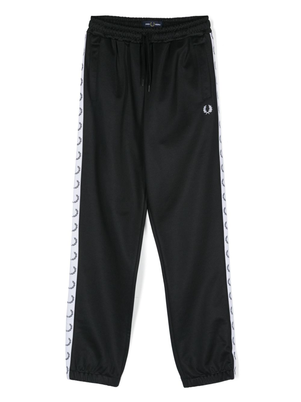 Logo-tape track trousers - Black