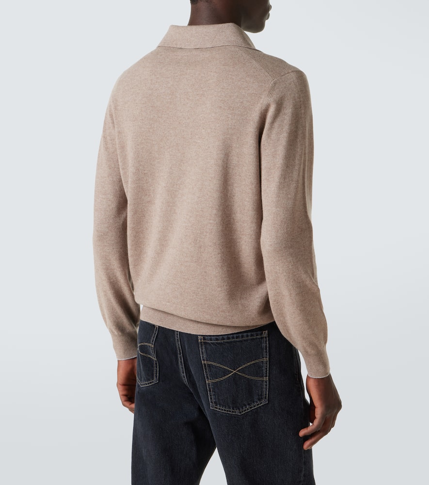 Cashmere polo sweater