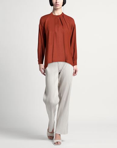 Woman Top Tan Size 4 Cotton, Cashmere