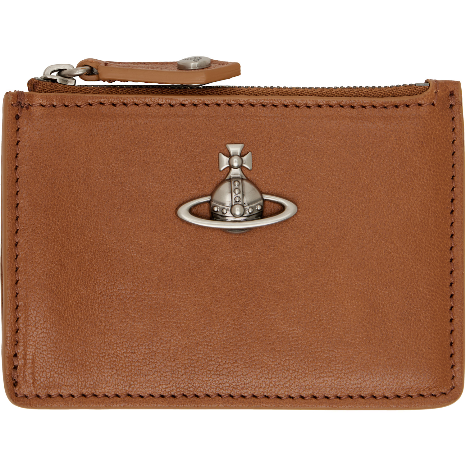 Brown Slim Long Card Holder
