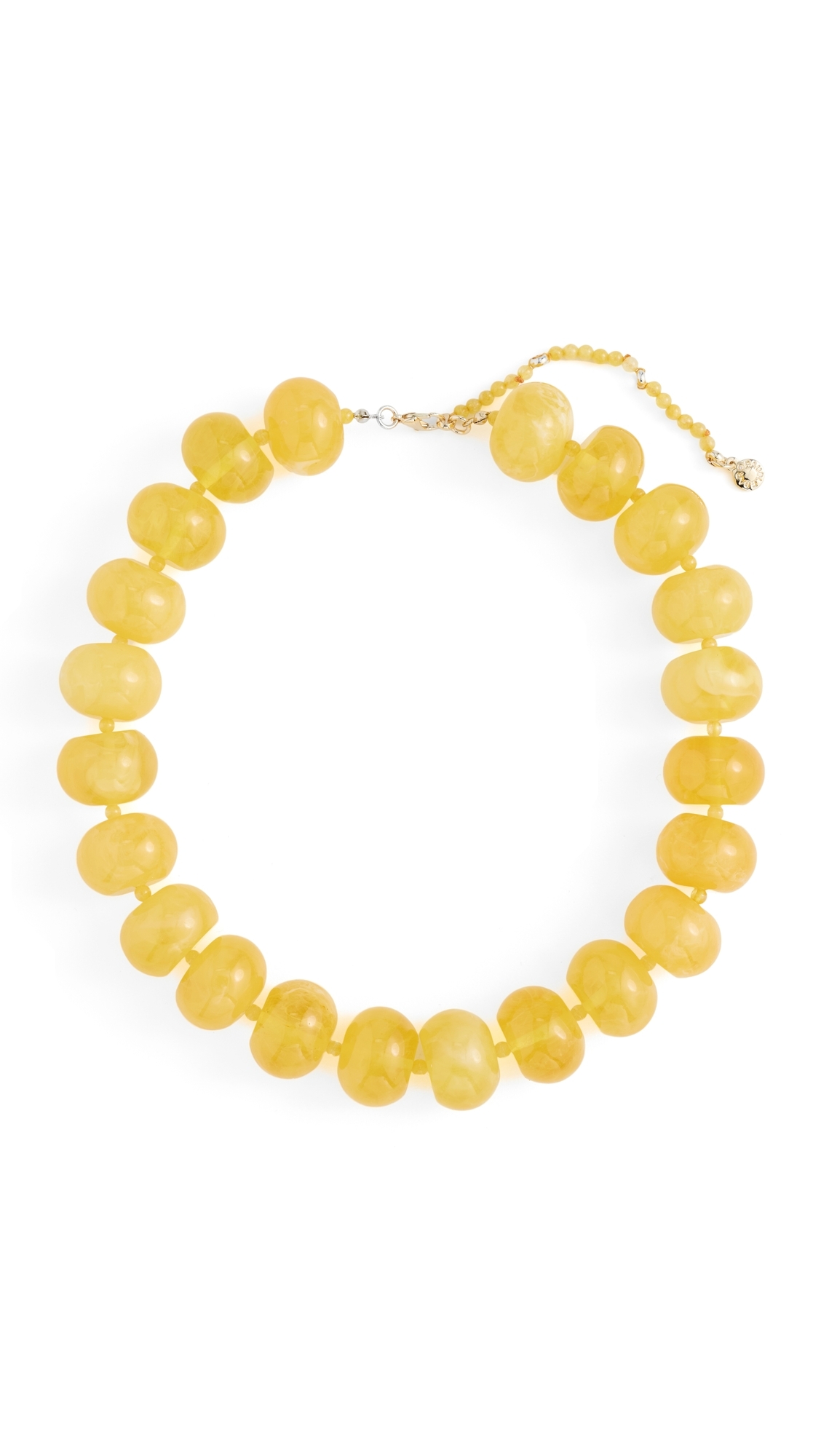 Joan Semi-Precious Necklace Yellow One Size