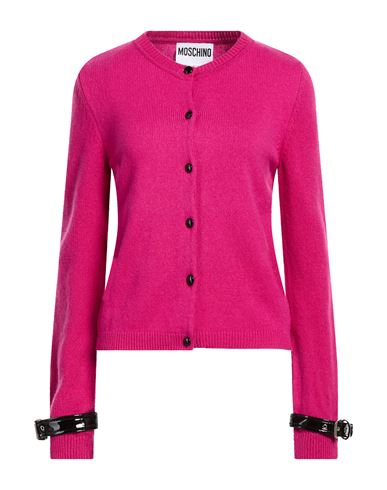 Woman Cardigan Fuchsia Size 8 Cashmere, Wool