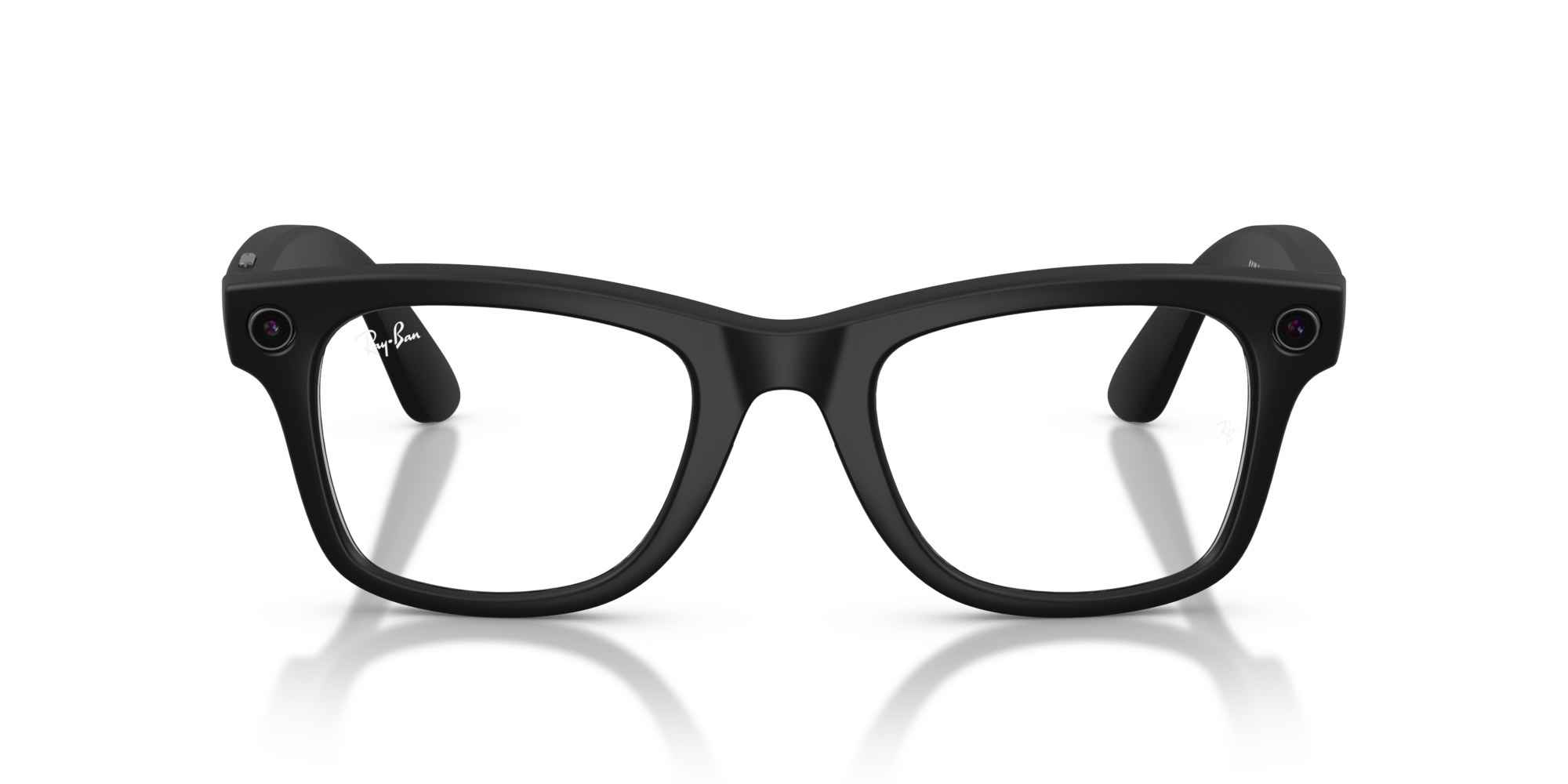 Ray - Ban Unisex Ray - Ban RW4012 Ray-Ban Meta Gen 2 Wayfarer 601SSB Optical frames Injected Black Transparent Squared Anti-blue light Anti-glare
