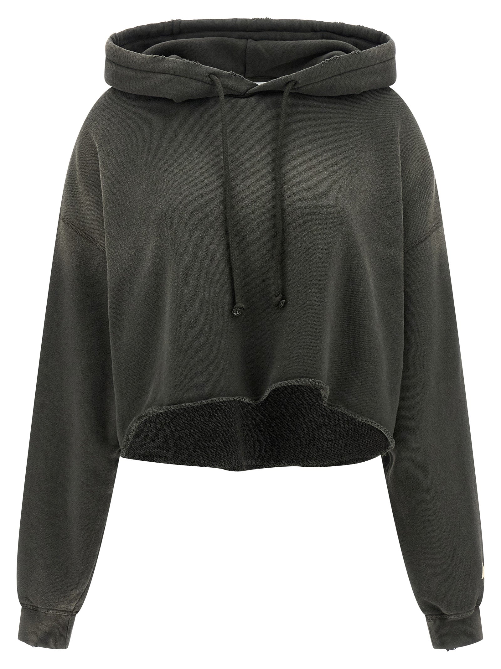 Gauze Delavé Cotton Hoodie — Gray