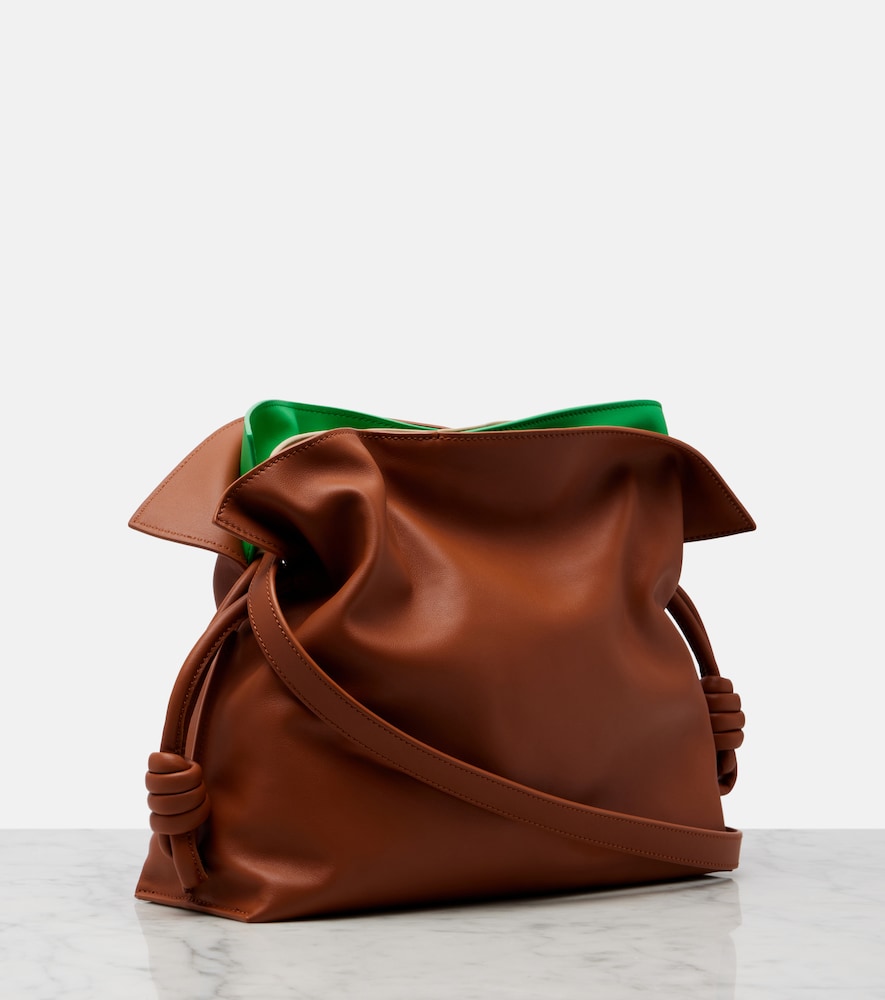 Flamenco Medium layered leather clutch