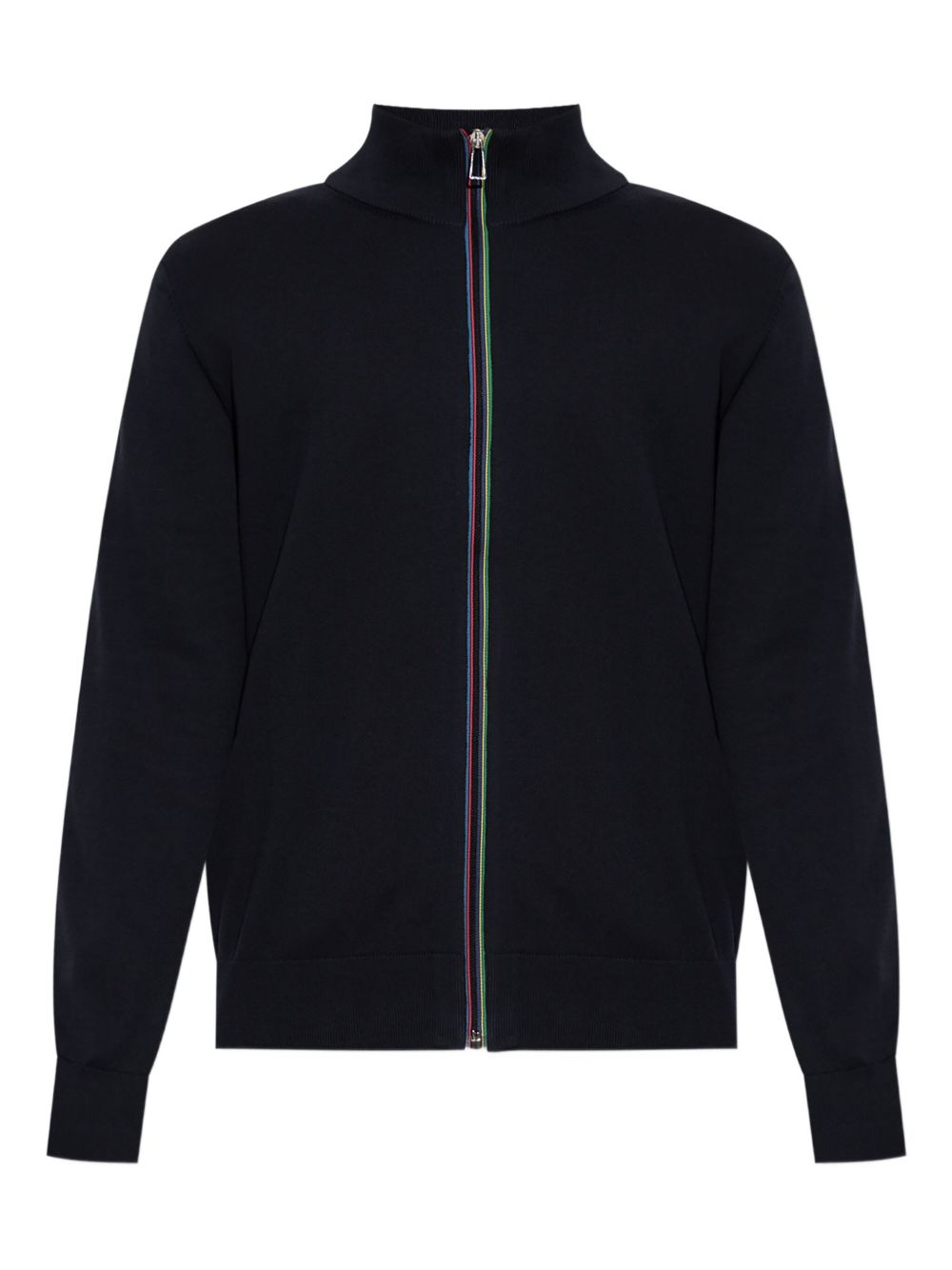 Zip-front high-collar sweatshirt - Black