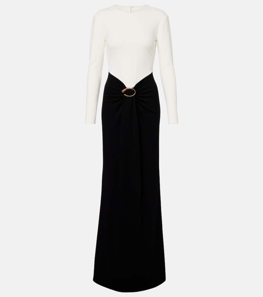 Draped jersey gown
