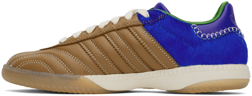 Wales Bonner Brown & Blue adidas Originals Edition Pony Samba Millennium Sneakers