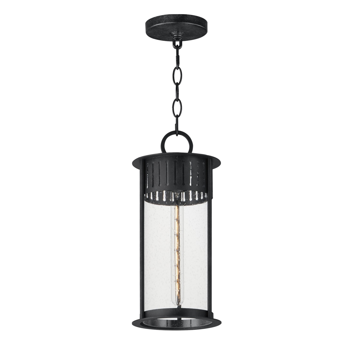 Black Patina One Light Outdoor Pendant from the Windsor Collection