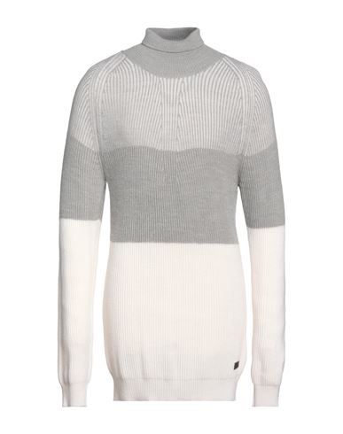 Man Turtleneck Pastel yellow Size M Wool, Acrylic, Mohair wool