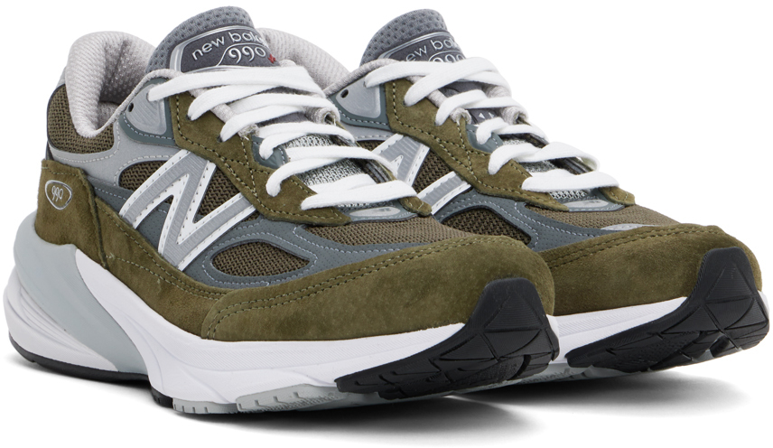 New Balance Green Made in USA 990v6 Sneakers