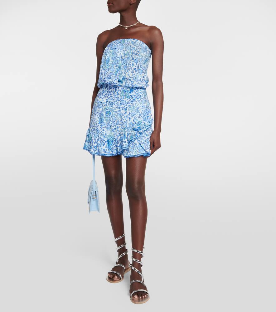 Ambra floral bandeau minidress