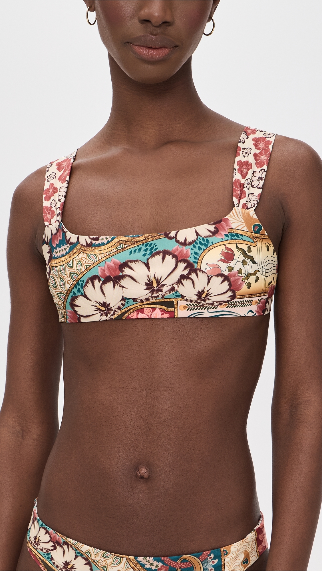 Selena Plume Top Multicolor