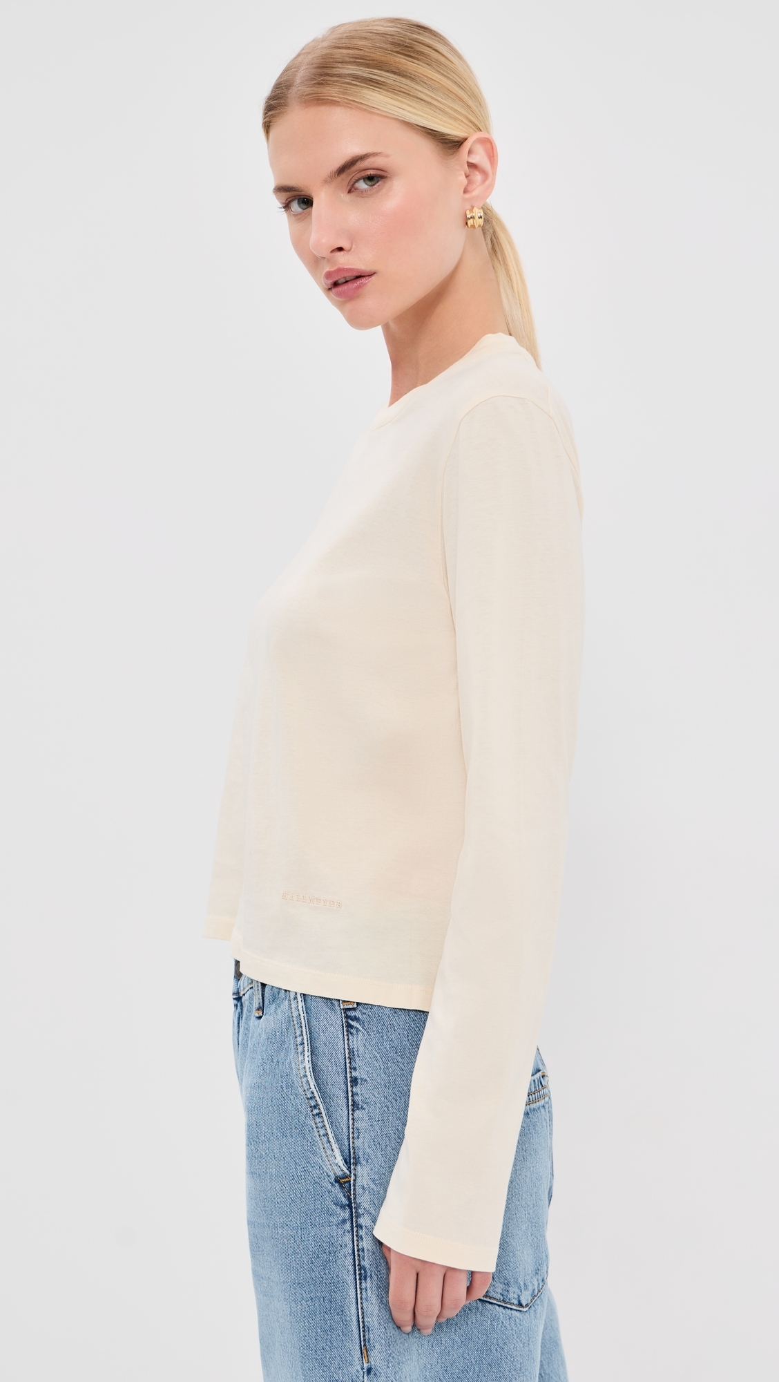 Wynn Long Sleeve T-Shirt Vanilla