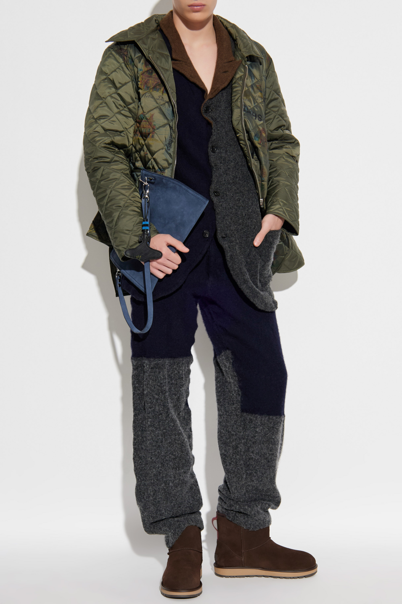 Quilted Jacket, Men's, Green