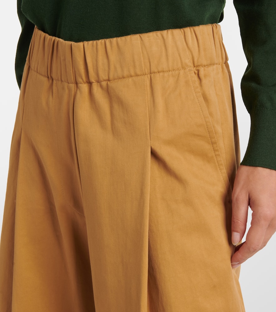 Cotton wide-leg pants
