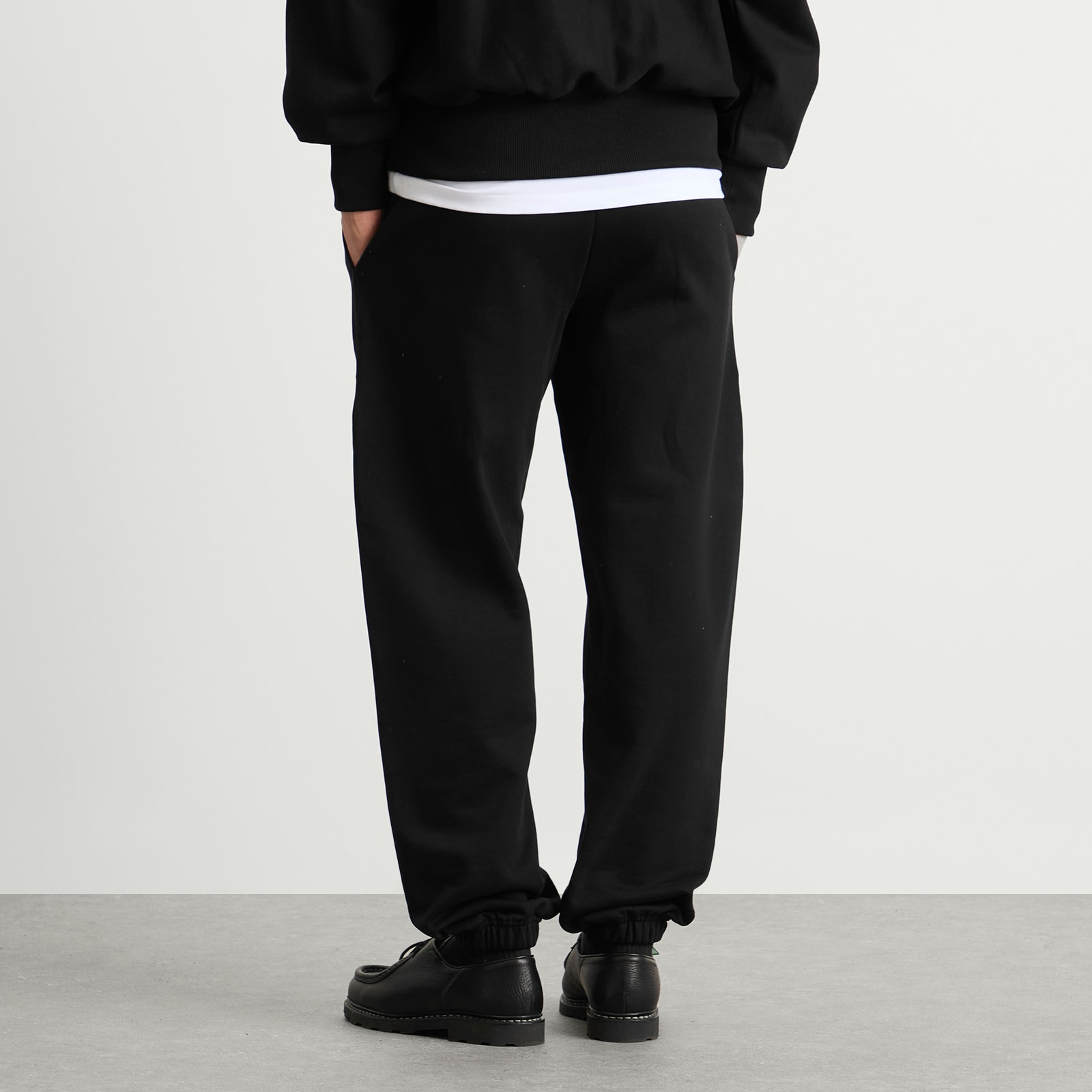 Men's Script Joggers in Black/White
