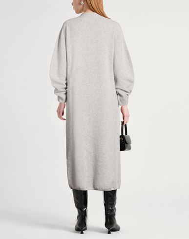 Woman Midi dress Light grey Size S Virgin Wool