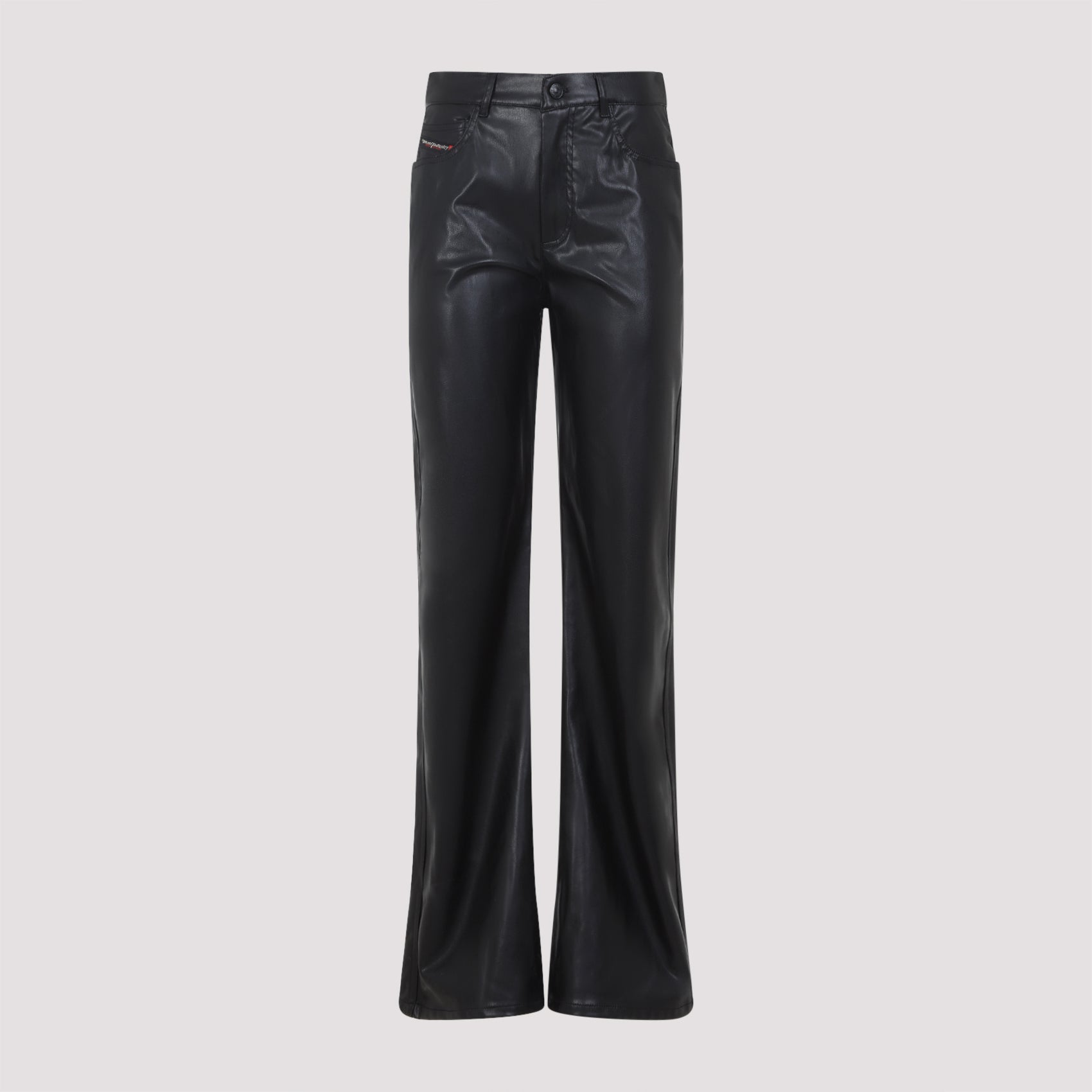 P-LAIN, Woman's Five Pocket Pants in Coated Fabric