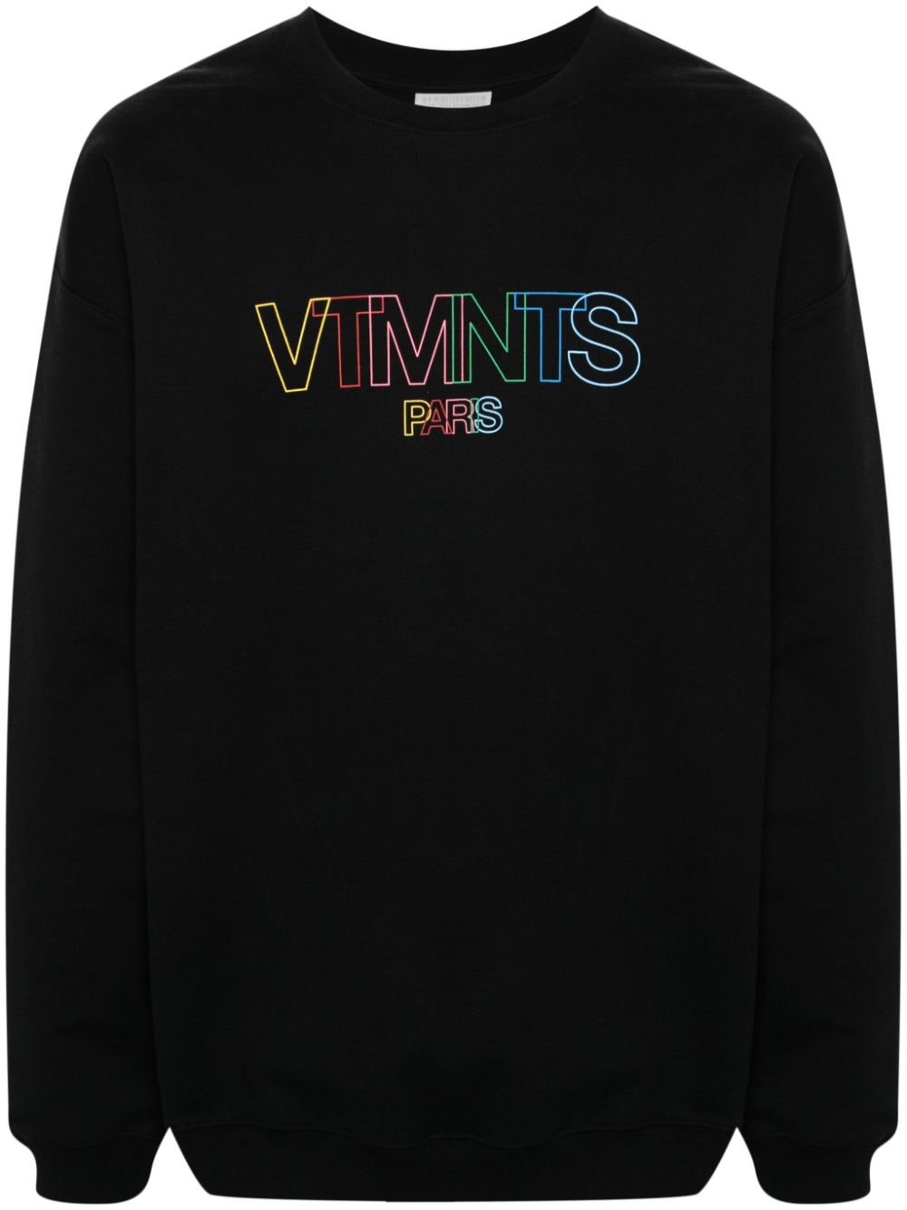 Logo-print crew-neck sweatshirt - Black